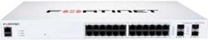 Fortinet FortiSwitch 124F-FPOE Ethernet Switch - 24 Ports - Manageable - 2 Layer Supported - Modular - 370 W PoE Budget - Optical Fiber, Twisted Pair - PoE Ports - 1U High - Rack-mountable - Lifetime