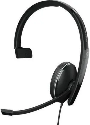 EPOS | SENNHEISER ADAPT 135 II Headset - Stereo - Mini-phone (3.5mm) - Wired - 20 Hz - 20 kHz - On-ear - Monaural - 3.67 ft Cable - Noise Canceling - Black