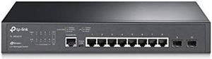 TP-Link JetStream 8-Port Gigabit L2+ Managed Switch with 2 SFP Slots - 8 Ports - Manageable - 3 Layer Supported - Modular - Optical Fiber, Twisted Pair - Rack-mountable, Desktop