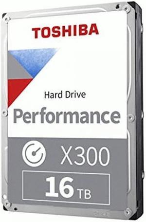TOSHIBA X300 HDWR31GXZSTA 16TB 7200 RPM 512MB Cache SATA 60Gbs 35 Desktop Internal Hard Drive Retail Packaging