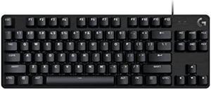 Logitech G413 TKL SE Mechanical Gaming Keyboard  Compact Backlit Keyboard with Tactile Mechanical Switches AntiGhosting Compatible with Windows macOS  Black Aluminum