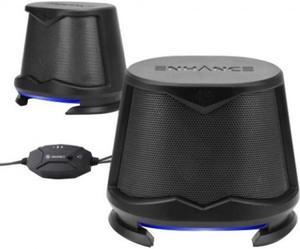 ENHANCE SB2 High Excursion Speakers with Blue LED Lights, 10W Peak Sound, 3.5mm Wired Connection