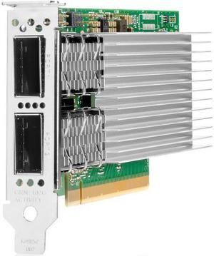 HPE E810-CQDA2 100Gigabit Ethernet Card - PCI Express 4.0 x16 - 12.50 GB/s Data Transfer Rate - 2 Port(s) - Optical Fiber - 100GBase-X - QSFP28 - Standup