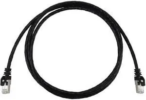 Tripp Lite Cat6a 10G Snagless Shielded Slim STP Ethernet Cable (RJ45 M/M), PoE, Black, 5 ft. (1.5 m) - 5 ft Category 6a Network Cable for Network Device, Server, Switch, Router, Hub, Printer, Computer