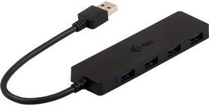 i-tec USB 3.0 Passive HUB 4 Port with Built-in USB Cable (20 cm) - USB - External - 4 USB Port(s) - 4 USB 3.0 Port(s) - PC, Mac