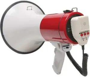 Califone PA25R Megaphone - 25 W Amplifier - Built-in Amplifier - 4 Hour