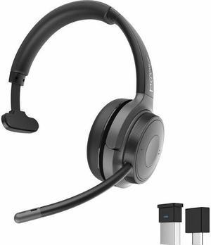 Morpheus 360 Advantage Wireless Mono Headset with Detachable Boom Microphone - Bluetooth Headphones - UC Compatible - 20 Hour Playtime - USB A Connector - USB Type-C Adapter - HS6200MBT