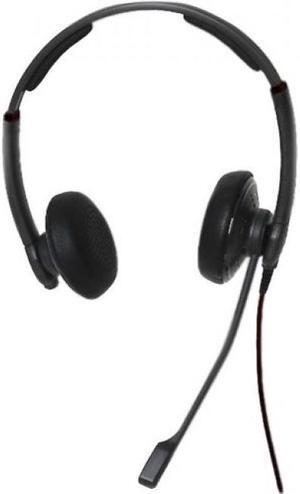 DataLocker AlphaTalk Headset - Stereo - Mini-phone (3.5mm) - Wired - 32 Ohm - 20 Hz - 20 kHz - Over-the-head - Binaural - Supra-aural - 7.80 ft Cable - Noise Cancelling Microphone - Black - TAA Compli