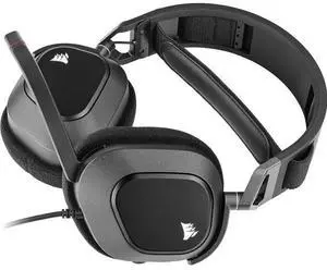 Corsair HS80 RGB USB Wired Gaming Headset - Carbon - Stereo - USB Type A - Wired - 32 Kilo Ohm - 20 Hz to 40 kHz - On-ear, Over-the-head - Binaural - Ear-cup - 5.91 ft Cable - Omni-directional Microph Corsair HS80 RGB USB Wired Gaming Headset - Carbon - Stereo - USB Type A - Wired - 32 Kilo Ohm - 20 Hz to 40 kHz - On-ear, Over-the-head - Binaural - Ear-cup - 5.91 ft Cable - Omni-directional Microph