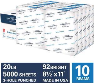 Hammermill Recycled Colored Paper, 20 lbs., 8.5 x 11, Canary, 5000  Sheets/Carton (103341)