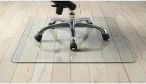 Lorell™ Tempered Glass Chair Mat, 48" x 60", Clear Lorell™ Tempered Glass Chair Mat, 48" x 60", Clear