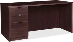 Lorell PD3672LSPES Prominence 2.0 Espresso Laminate Box/Box/File Left-Pedestal Desk - 3-Drawer Lorell PD3672LSPES Prominence 2.0 Espresso Laminate Box/Box/File Left-Pedestal Desk - 3-Drawer