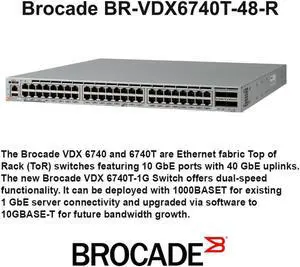 Brocade VDX 6740T Layer 3 Switch