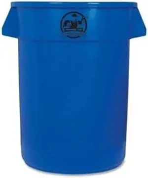 Genuine Joe Trash Containers Heavy-duty 32 Gallon Blue 60464