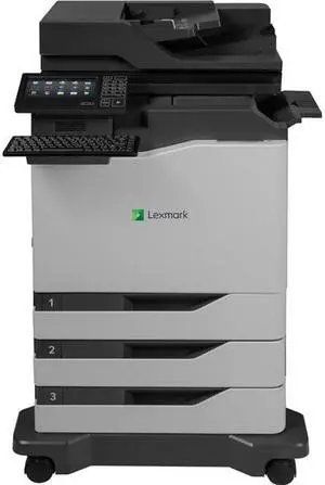 Lexmark CX820dtfe Laser Multifunction Printer - Color - Plain Paper Print - Floor Standing