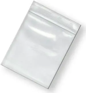 ZORO SELECT 5CNF5 Reclosable Bag, Zip Seal, 8 in L, 5 in W, 2 mil Thick, Low