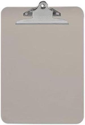 UNIVERSAL Plastic Clipboard with High Capacity Clip 1" Capacity Holds 8 1/2 x 12
