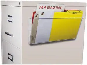 Storex Industries 70325U06C Unbreakable Magnetic Wall File, Letter & Legal - Clear