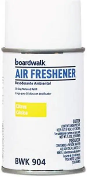 Metered Air Freshener Refill, Citrus Sunrise, 5.3 oz Aerosol, 12/Carton BWK904