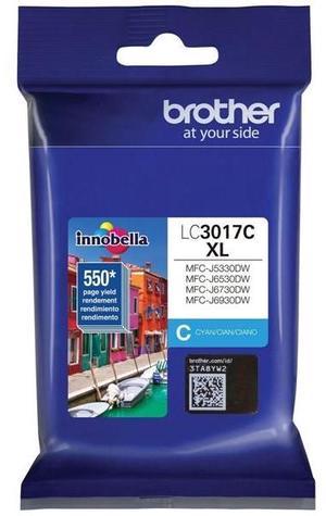 BROTHER INTERNATIONAL LC3017C High Yield Cyan Ink Cartridge