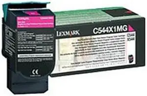 Lexmark C544X4MG Extra High Yield Return Program Toner Cartridge - Magenta