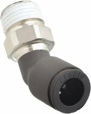 LEGRIS 3113 53 11 Male Elbow,Tube 1/8In,Pipe 1/8In,PK10