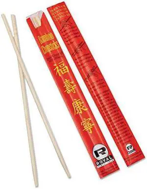 Royal Paper RPP R809 Chopsticks, Bamboo, 9", Natural (Pack of 1000)