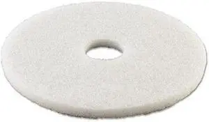Boardwalk PAD 4016 WHI BWK4016WHI Standard 16" Diameter Polishing Floor Pads, White (Pack of 5)