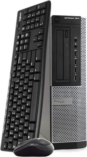 Dell OptiPlex 7010 Desktop Computer PC, Intel i5-3470 3.2GHz, 8GB RAM, 256GB Solid State Drive, Windows 10 Professional, New 16GB Flash Drive, Wireless Keyboard & Mouse, WiFi, DVD