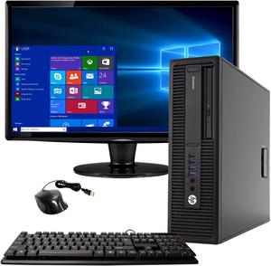 HP EliteDesk 800G2 Desktop Computer PC, 3.20 GHz Intel i5 Quad Core Gen 6, 8GB DDR3 RAM, 500GB Hard Disk Drive (HDD) SATA Hard Drive, 22-inch monitor, Windows 10 Home 64bit