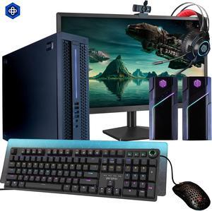 HP Prebuilt RGB Gaming Desktop Computer | Core i5 + GeForce GT 1030 2GB GPU | 1080p Gaming PC | 16GB DDR3 RAM | 500GB SSD | Wi-Fi 5G + Bluetooth | 22in LCD Monitor | Windows 10 Pro