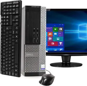 Dell OptiPlex 7020 Desktop Computer PC, 3.20 GHz Intel i5 Quad Core Gen 4, 8GB DDR3 RAM, 500GB SATA Hard Drive, Windows 10 Professional 64 bit (Grade B)