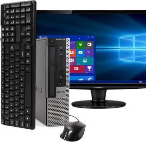 Dell OptiPlex 790 Ultra Small Form Factor Computer PC, 3.20 GHz Intel i5 Quad Core Gen 2, 16GB DDR3 RAM, 120GB SSD Hard Drive, Windows 10 Home 64 bit, 22" Screen