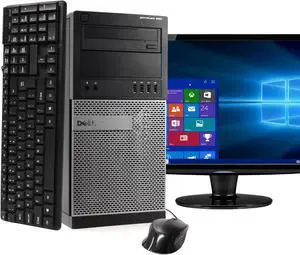 Dell OptiPlex 990 Tower Computer PC, 3.20 GHz Intel i5 Quad Core Gen 2, 8GB DDR3 RAM, 1TB Hard Disk Drive (HDD) SATA Hard Drive, Windows 10 Home 64Bit