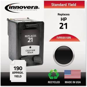 Remanufactured C9351An (21) Ink, 190 Page-Yield, Black