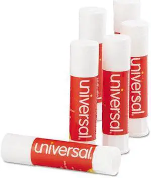 Permanent Glue Stick, .28 oz, Stick, 12/Pack