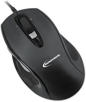 Innovera Full-Size Wired Optical Mouse USB Black 61014