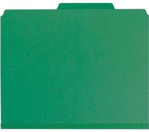 Smead Manufacturing Company SMD14201 Classification Fldr- Psbd- Ltr- .4in. Roc- 2 Div- GN