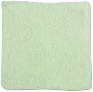 Rubbermaid Commercial Microfiber Cleaning Cloths 12 x 12 Green 24/Pack 1820578