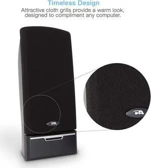 Cyber Acoustics CA-2014 multimedia desktop computer speakers - NEW