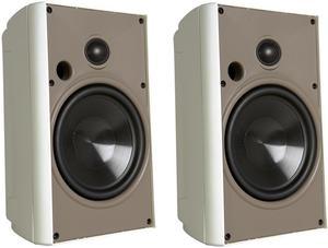Proficient Audio AW525 5.25" 2-way Compact Indoor/Outdoor Stereo Speaker - Pair (White)