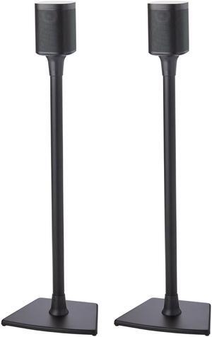 Sanus Wireless Speaker Stands for Sonos ONE, PLAY:1, and PLAY:3 - Pair (Black)