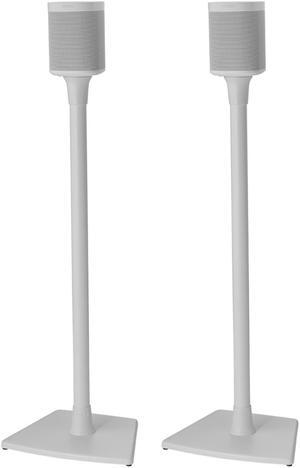 Sanus Wireless Speaker Stands for Sonos ONE, PLAY:1, and PLAY:3 - Pair (White)