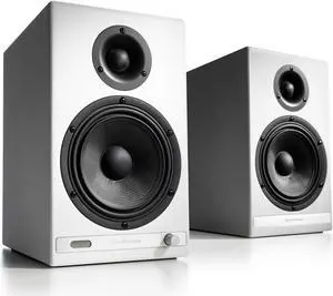Audioengine HD6 Premium Powered Wireless Bookshelf Speakers - Pair (White)