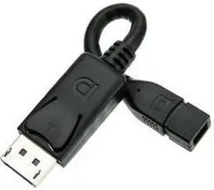 DisplayPort Male to Mini DisplayPort Female 6 inch Adapter Cable