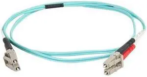 C2G 10m LC-LC 50/125 OM4 Duplex Multimode PVC Fiber Optic Cable - Aqua