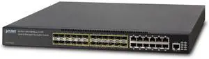 Planet XGS3-24242 24-Port 100/1000X SFP Stackable Layer 3 Managed Switch with 4 Optional 10G Slots