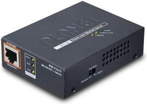 Planet POE-171A-95 Single-Port 10/100/1000Mbps 802.3bt Ultra PoE Injector (95 Watts, PoH, Legacy mode support, PoE Usage LED) w/ external power adapter