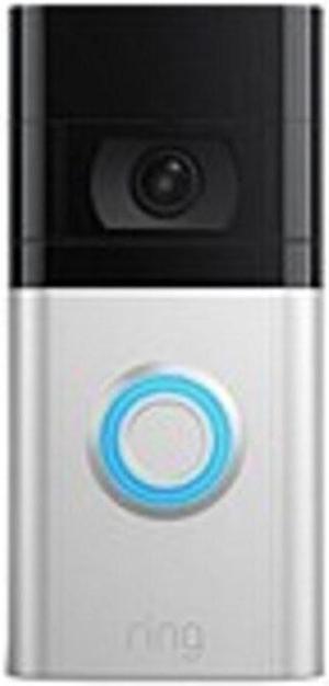 Ring 53-026135 1080p Video Doorbell 4 - Cloud Storage - Water Resistant - Wi-Fi - 2-Way Audio - Alexa - USB - Satin Nickel