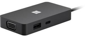 Microsoft SWV-00001 USB-C Travel Hub Docking Station - VGA - HDMI - Gigabit Ethernet - 4K Ultra HD - Integrated Cable - Black